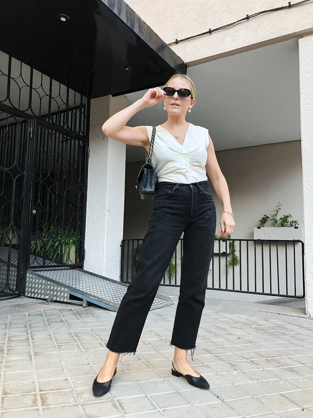 Trini | Isabel Marant top Levi's jeans