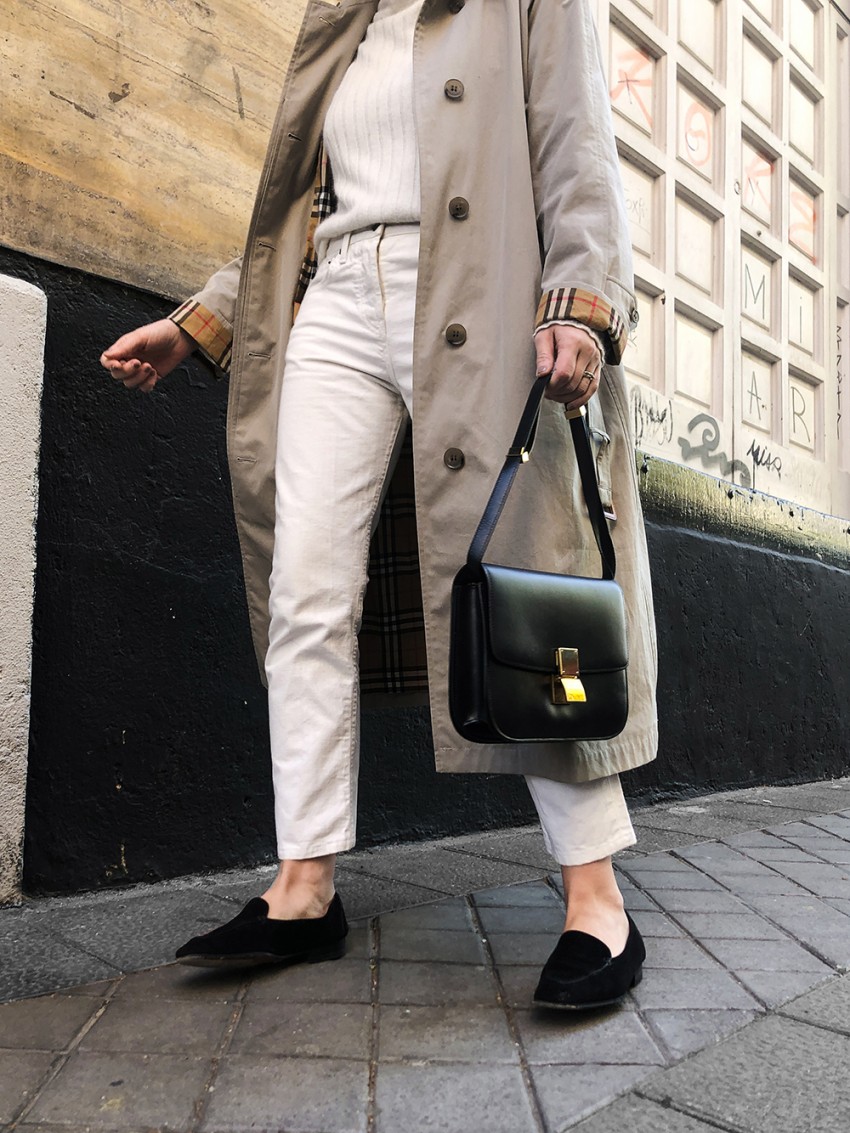 Trini | Burberry trench The Row jeans